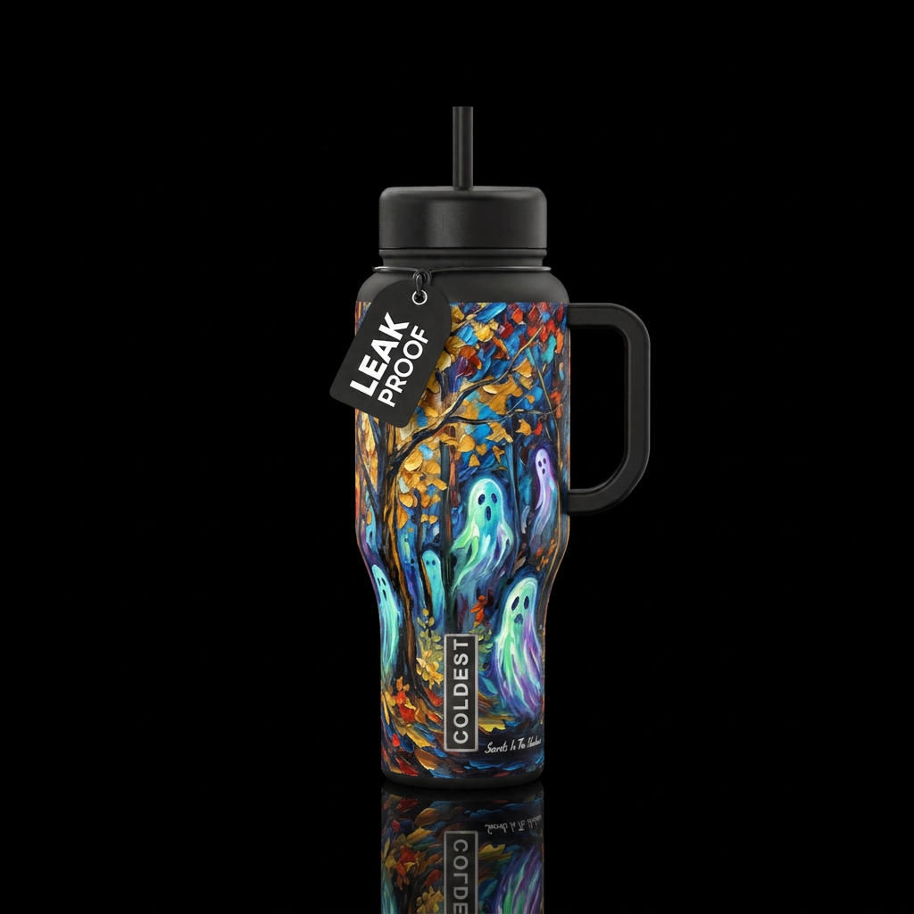Secrets In The Shadows inspired by Leonid Afremov ... water bottle design