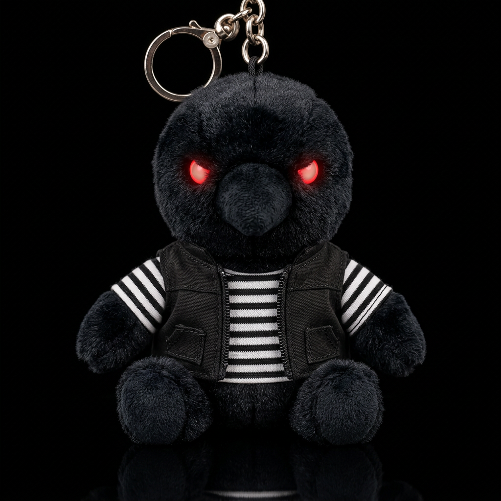 Poppy the crow water bottle design