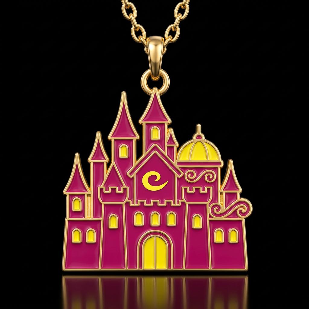 enchanted castle magical water bottle design