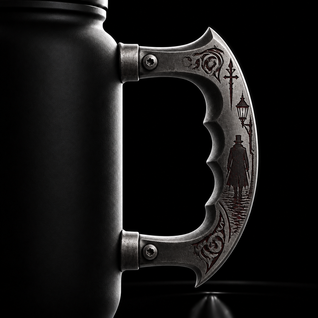 jack the ripper horror water bottle design
