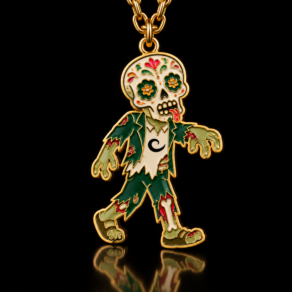 Halloween zombie the walking Dead on Day of the De... water bottle design