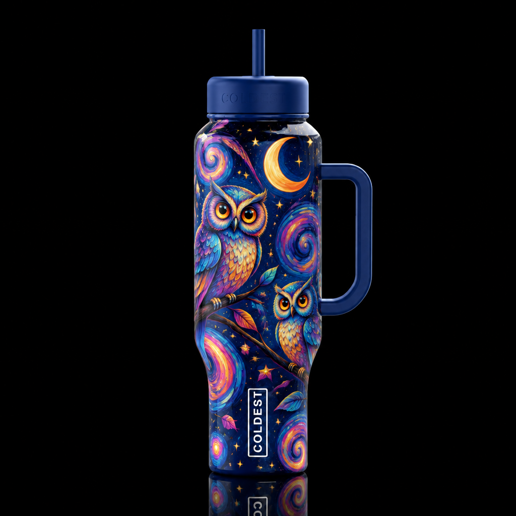 op art expressionist, argyle, whimsical, festival ... water bottle design