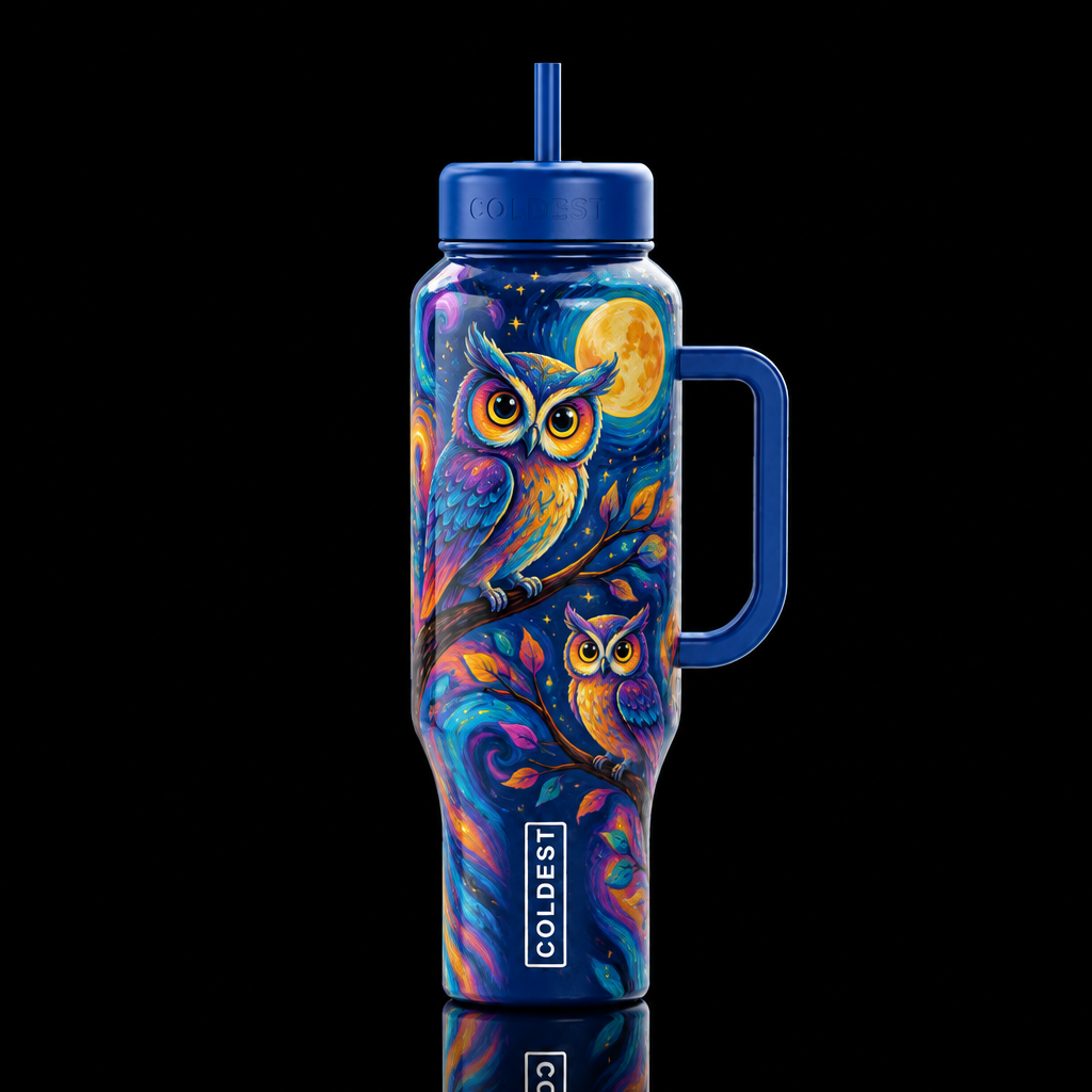 op art expressionist, argyle, whimsical, festival ... water bottle design