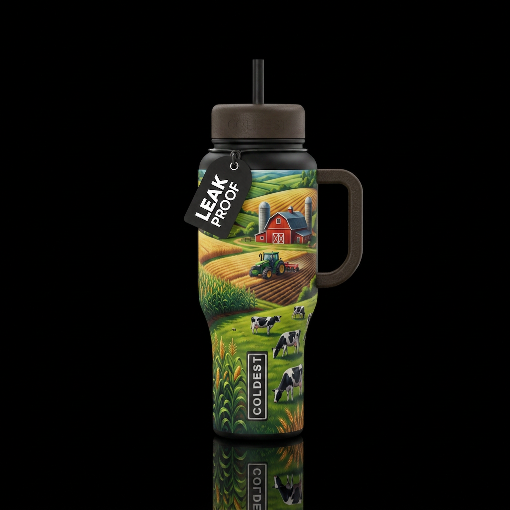 Farming/ranching water bottle design