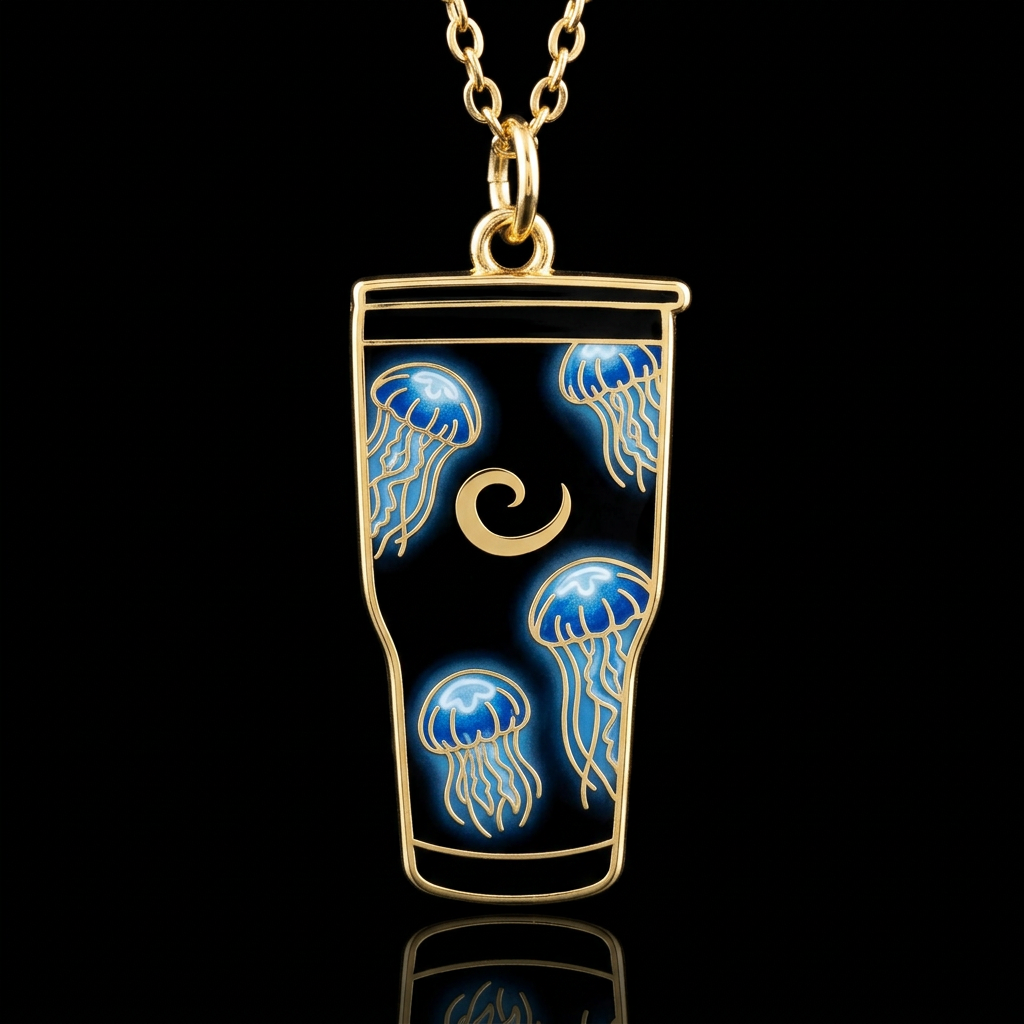 Glowie jellyfish water bottle design