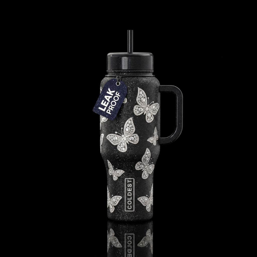 Glimmerfly Dream water bottle design