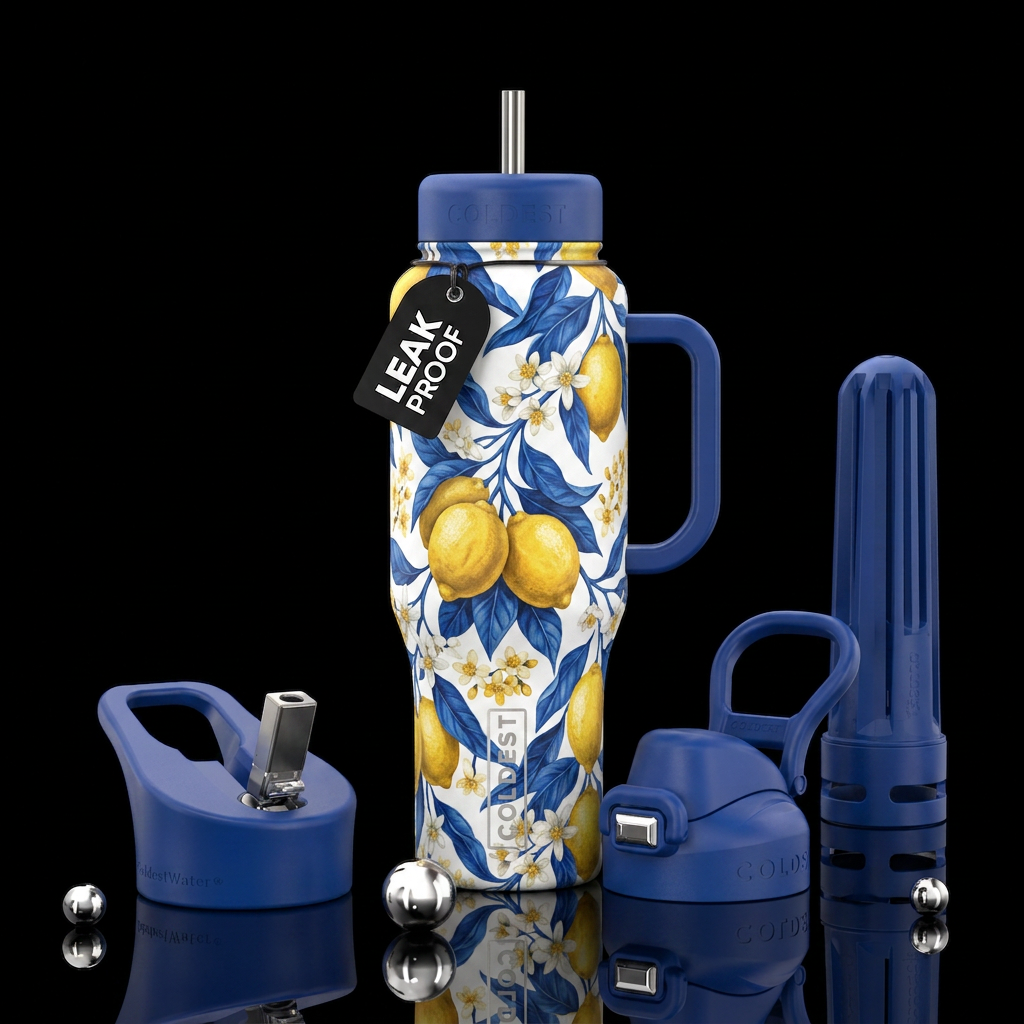Lemonberry Burst water bottle design