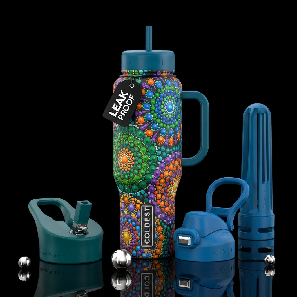 Dot Dot Dot water bottle design