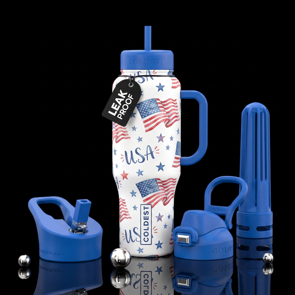 Simply American water bottle design