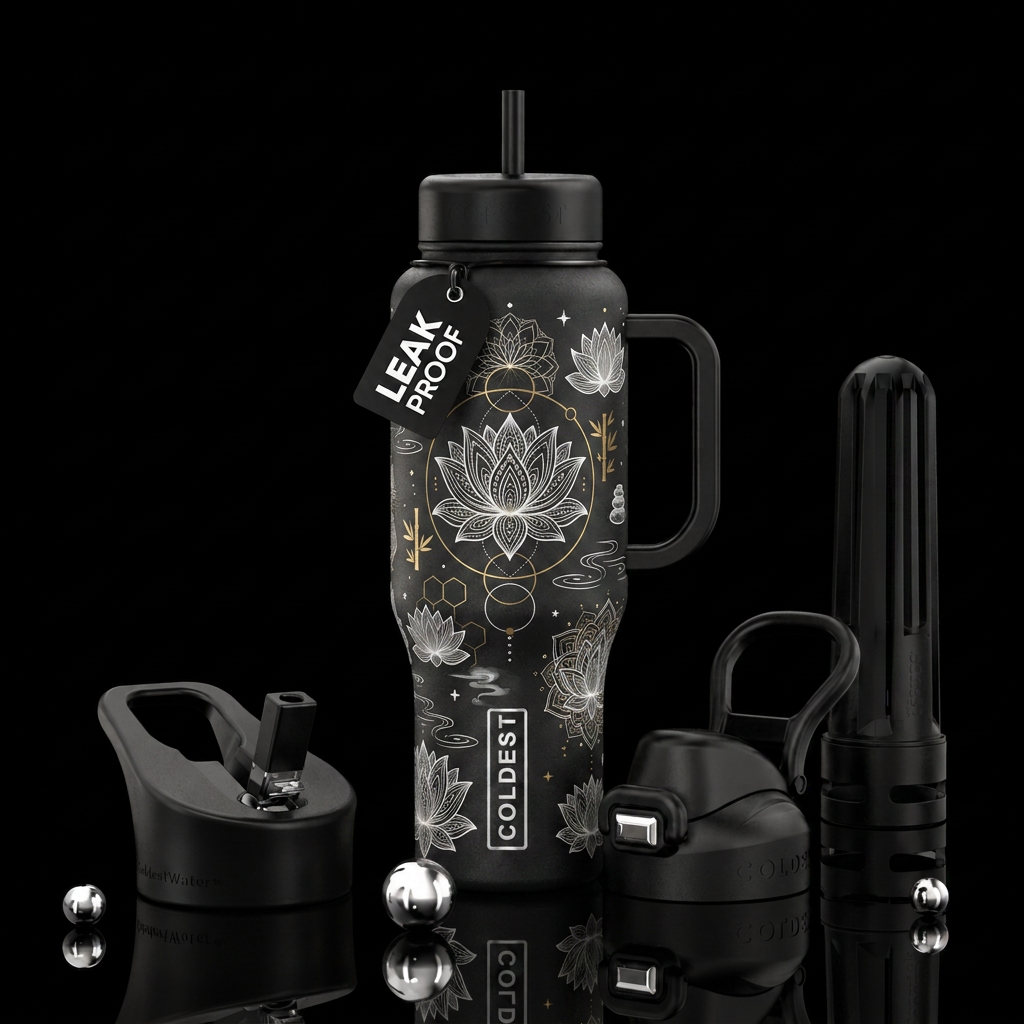 Zen Vibes water bottle design