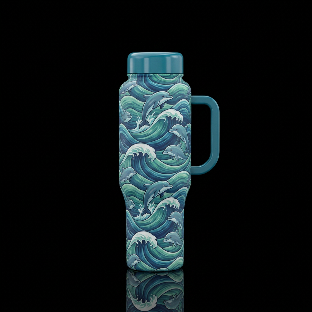 Baby Dolphins v 2 water bottle design