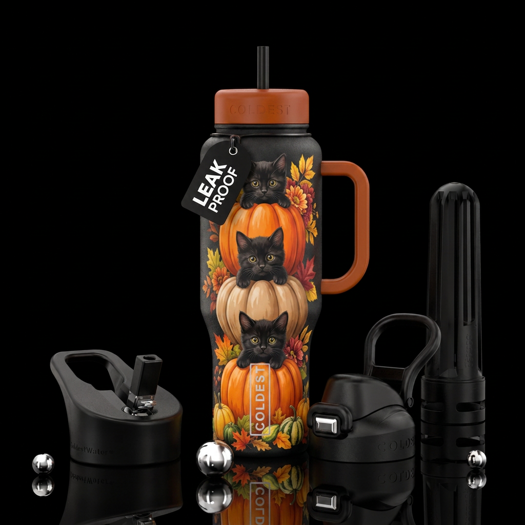 Autumn wonderment. water bottle design