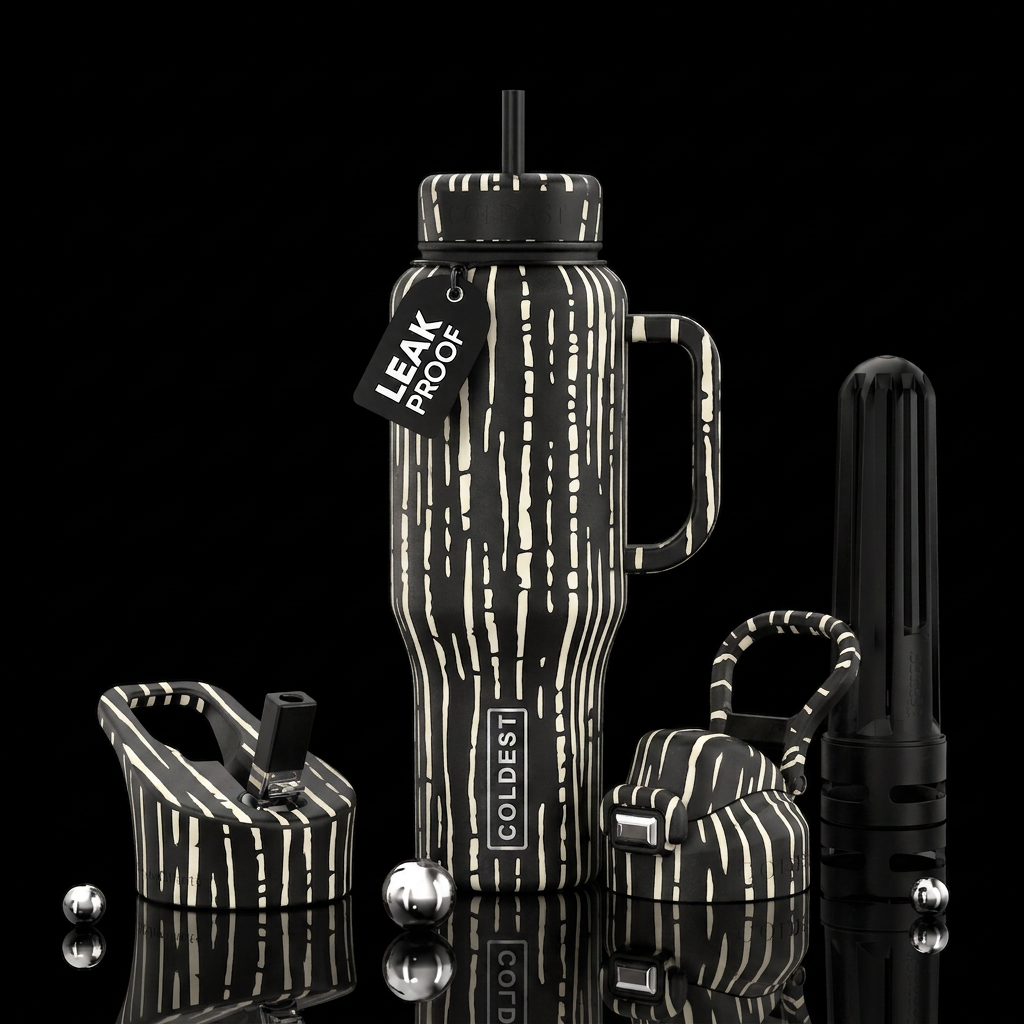 Vertical abstraction water bottle design