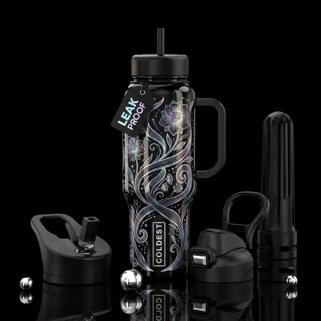 Moonlight Botanica water bottle design