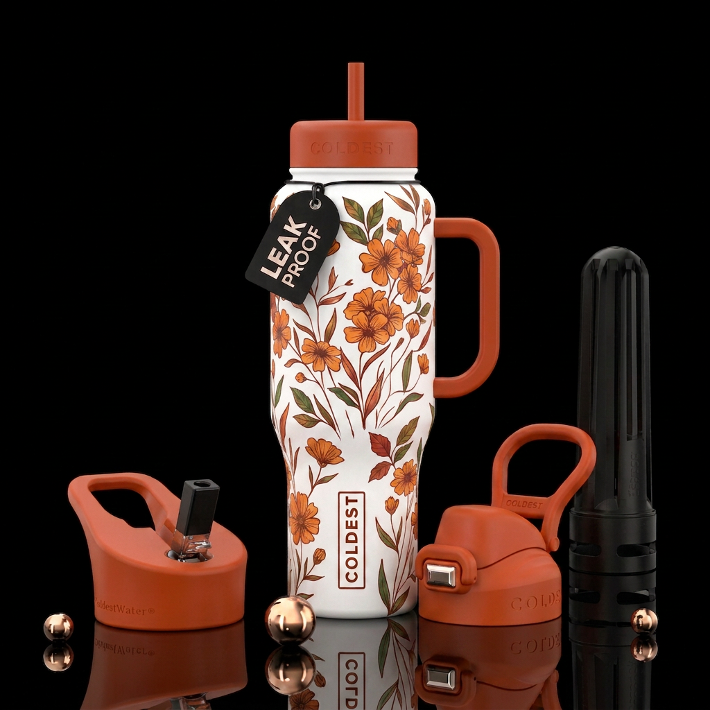 Boho Autumn water bottle design