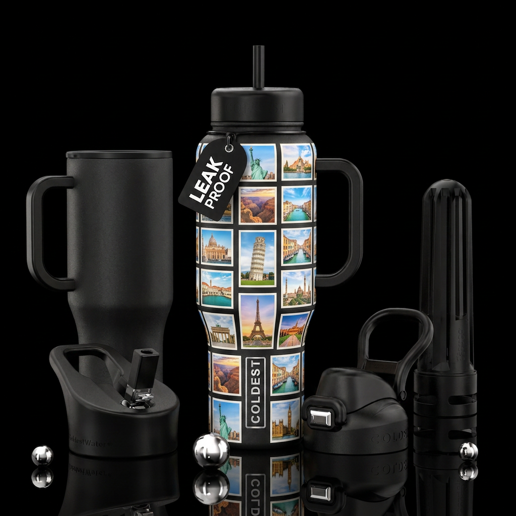 Across the world water bottle design