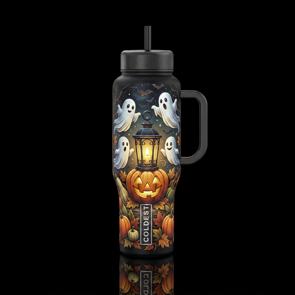 Ghosted water bottle design