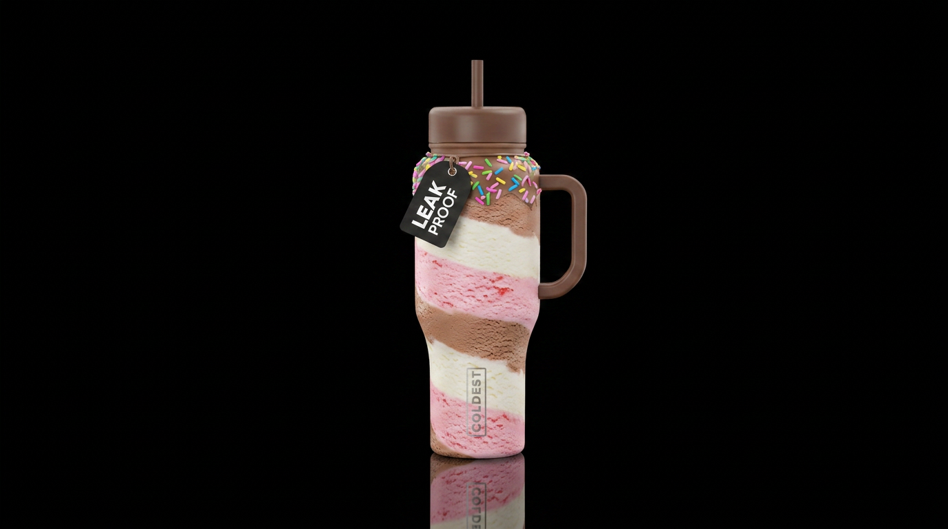 Neapolitan water bottle design