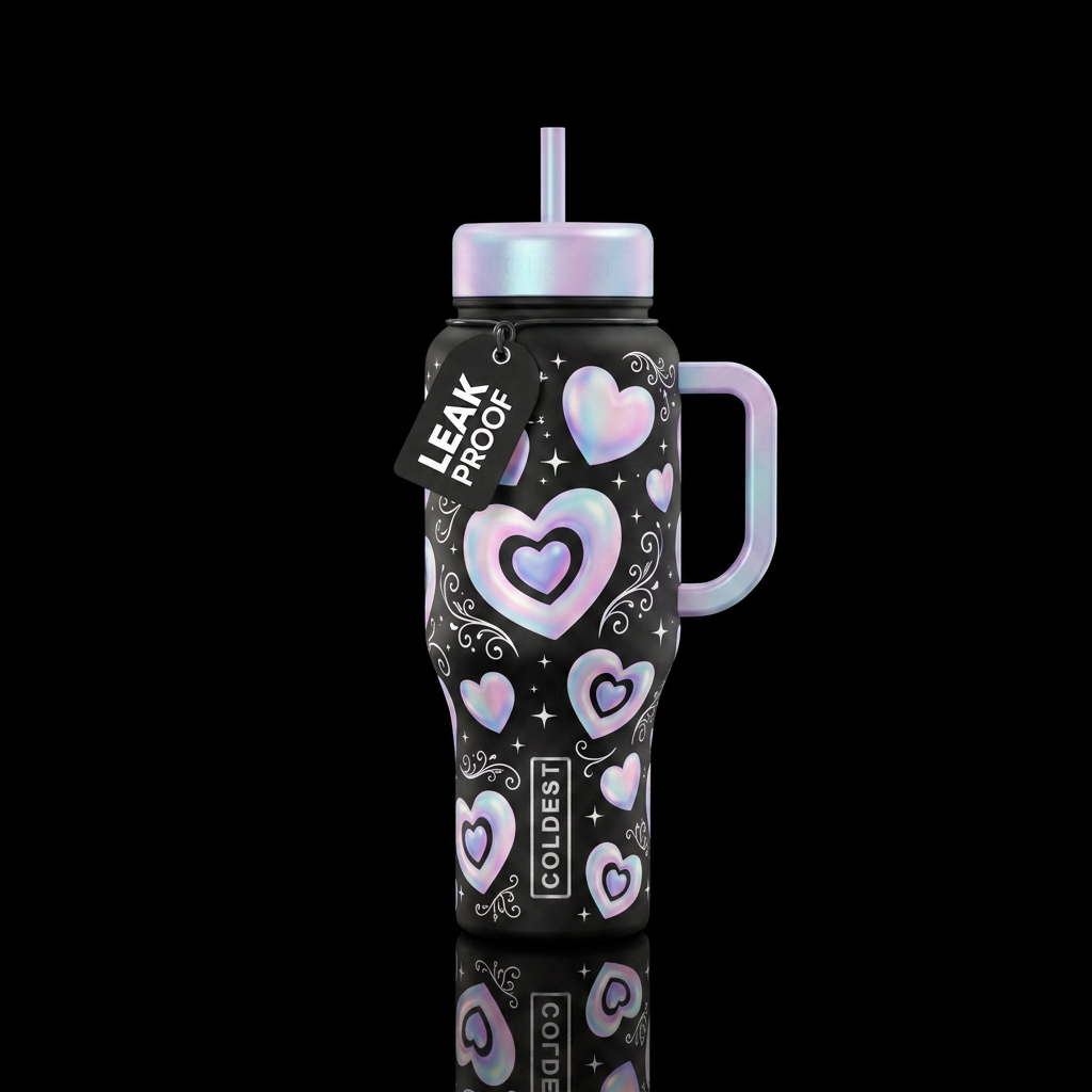 Love Bubbles water bottle design