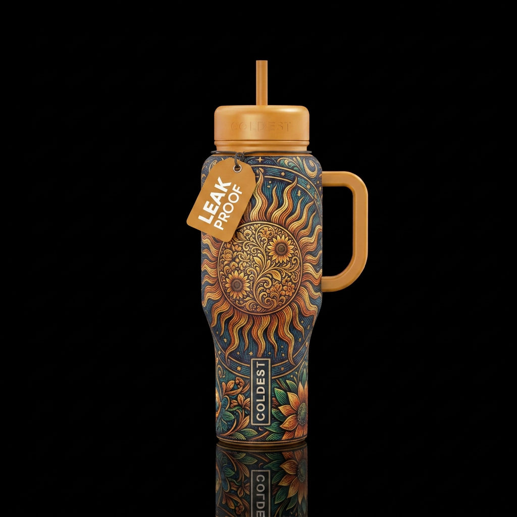 Maintaidesign. Remove face from the sun and replac... water bottle design