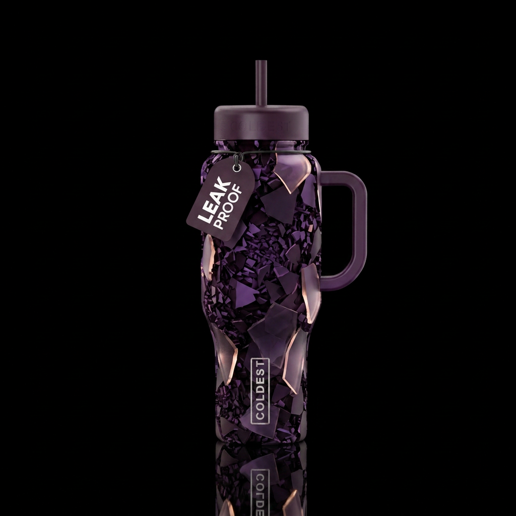 Shards water bottle design
