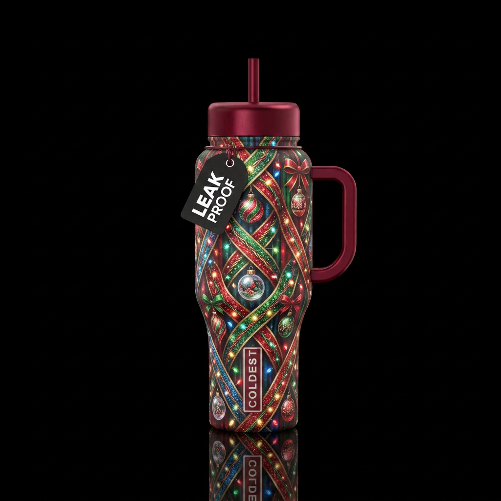 Diagonal cross crossing double helix design accent... water bottle design