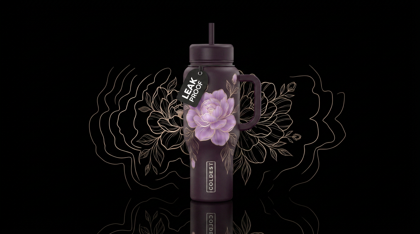 Botanical Echo water bottle design
