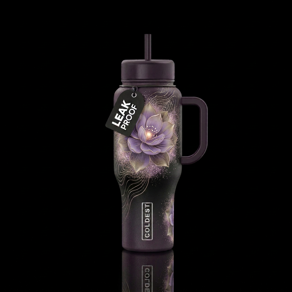 Flow water bottle design