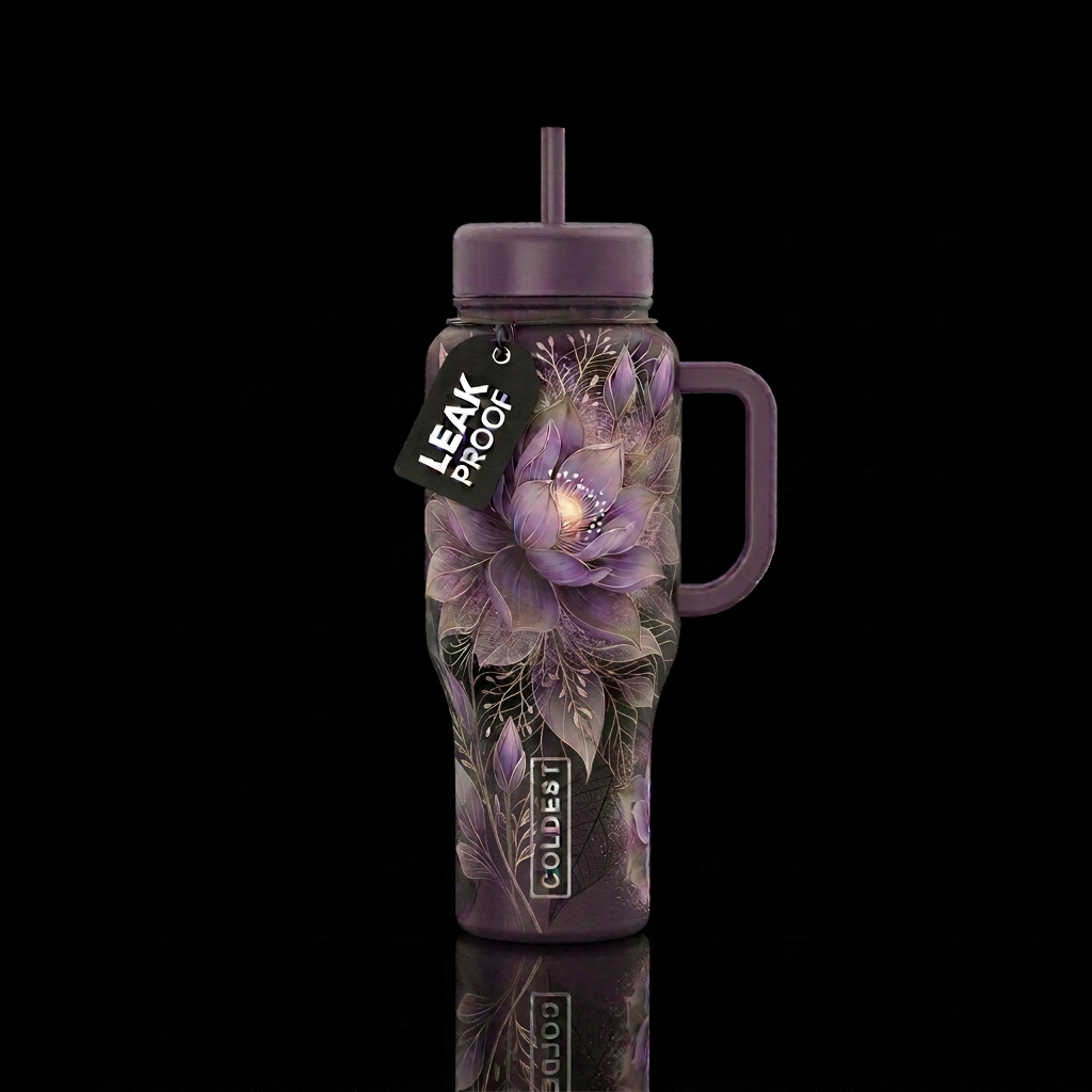 Luminous Veil water bottle design