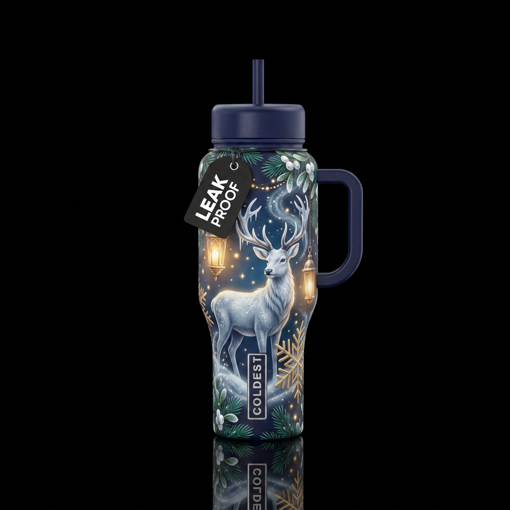 A single water bottle design in a luxury, high-con... water bottle design