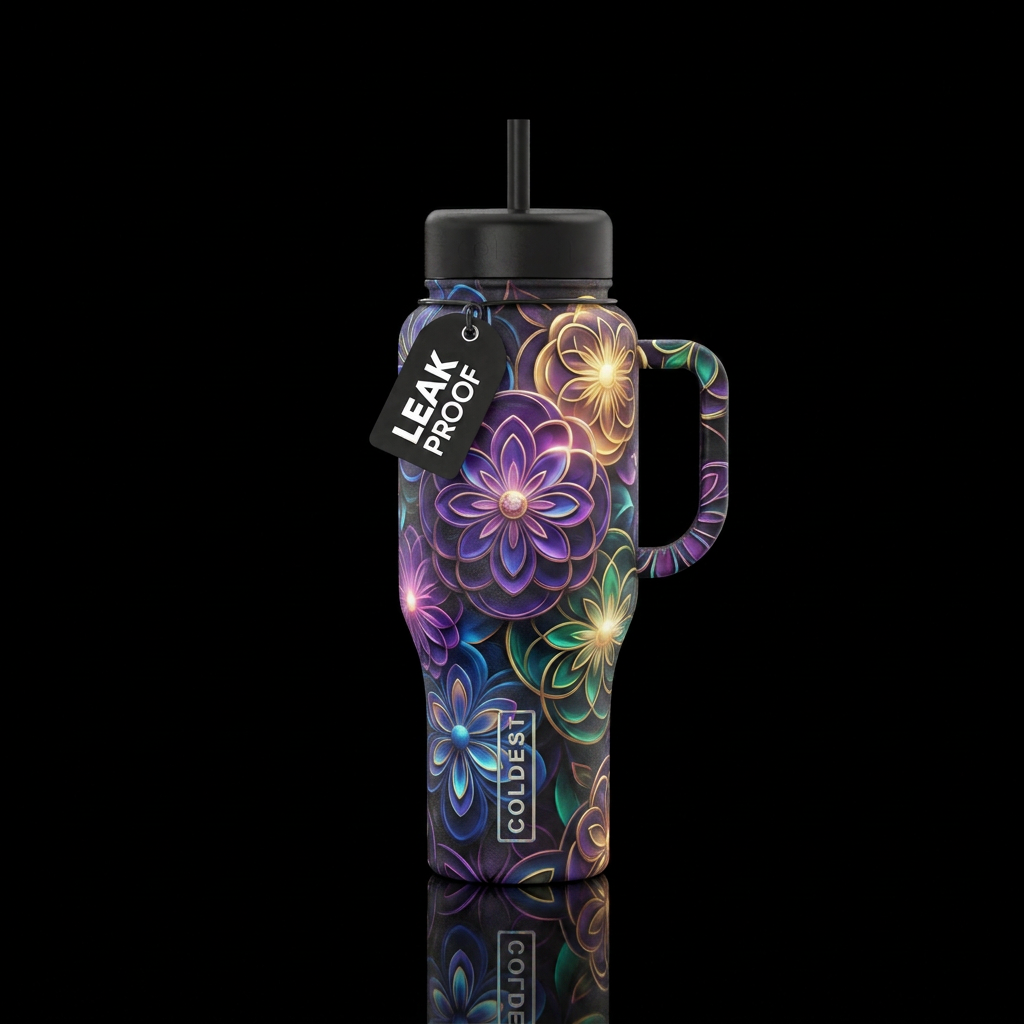 Sculpted Glow water bottle design