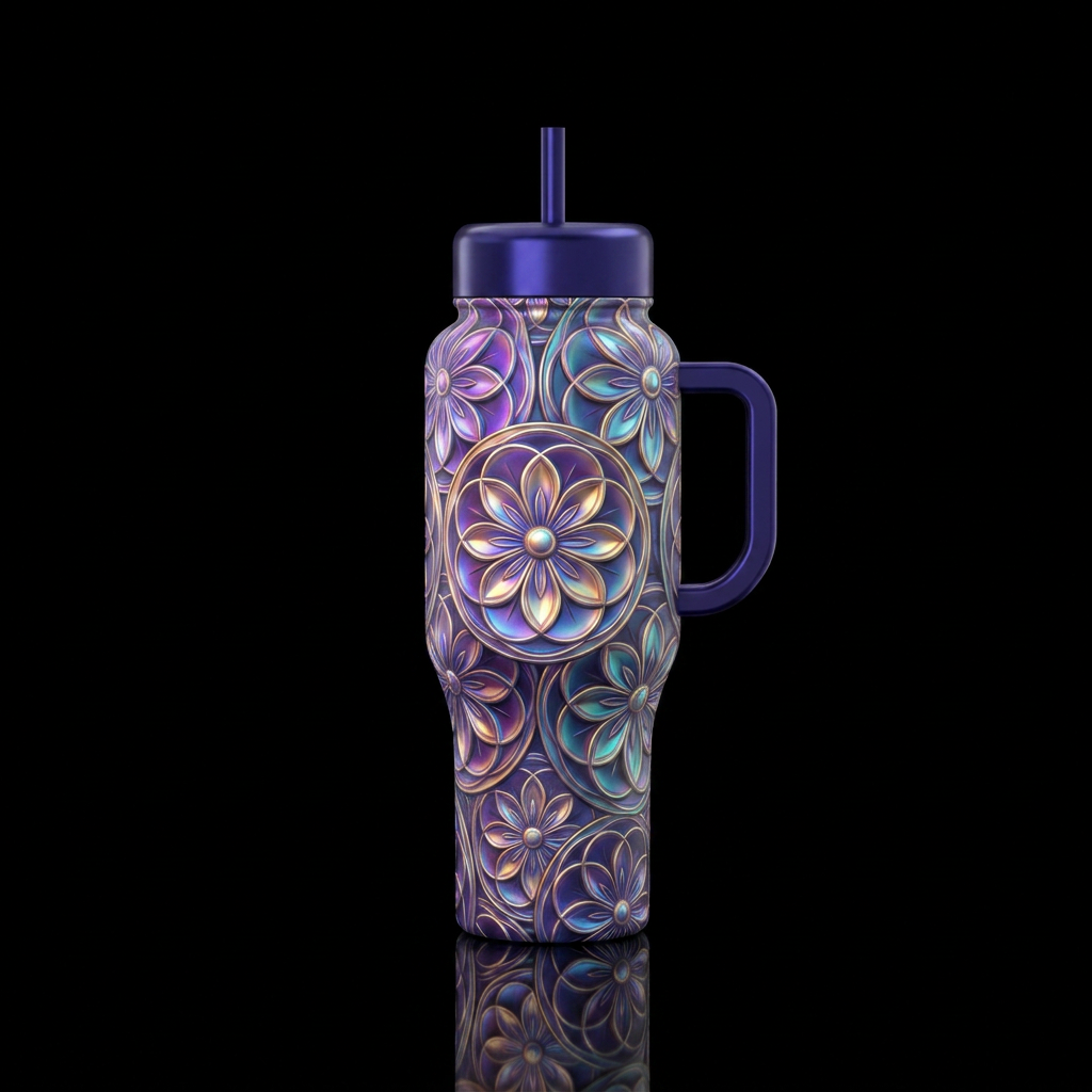 Pearled Sculpture water bottle design