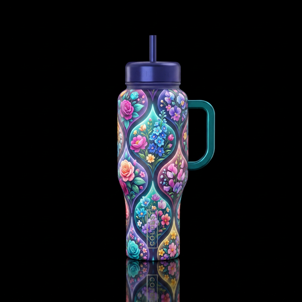 Droplets water bottle design
