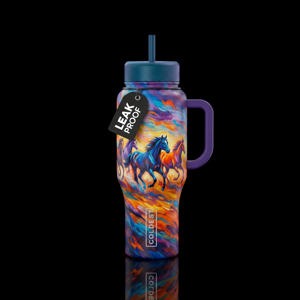 Running Wild. water bottle design
