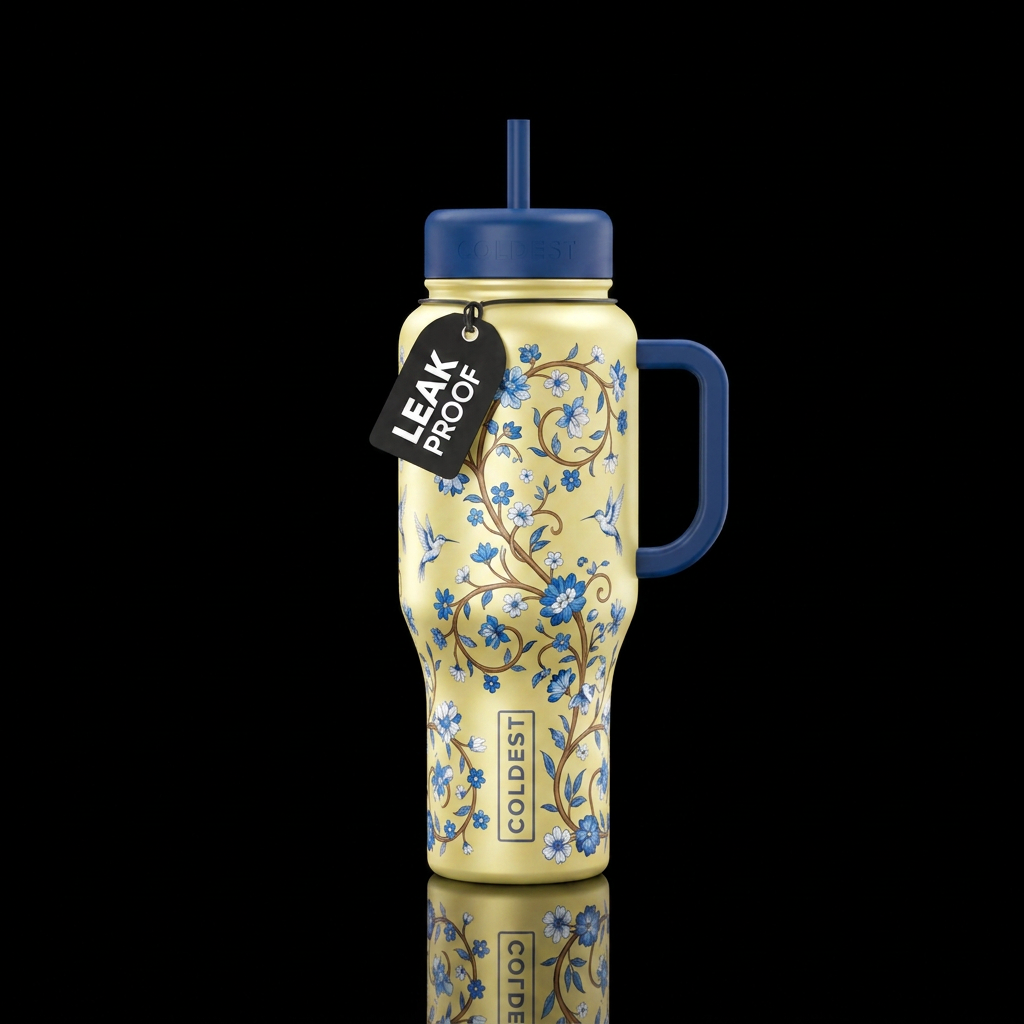 Sunlight blue water bottle design