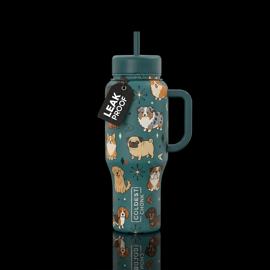 Woof water bottle design
