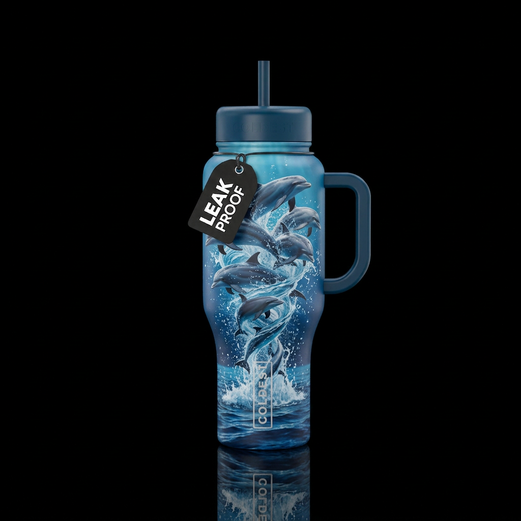 Dolphinado water bottle design