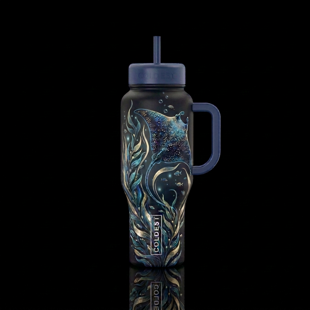 Manta water bottle design