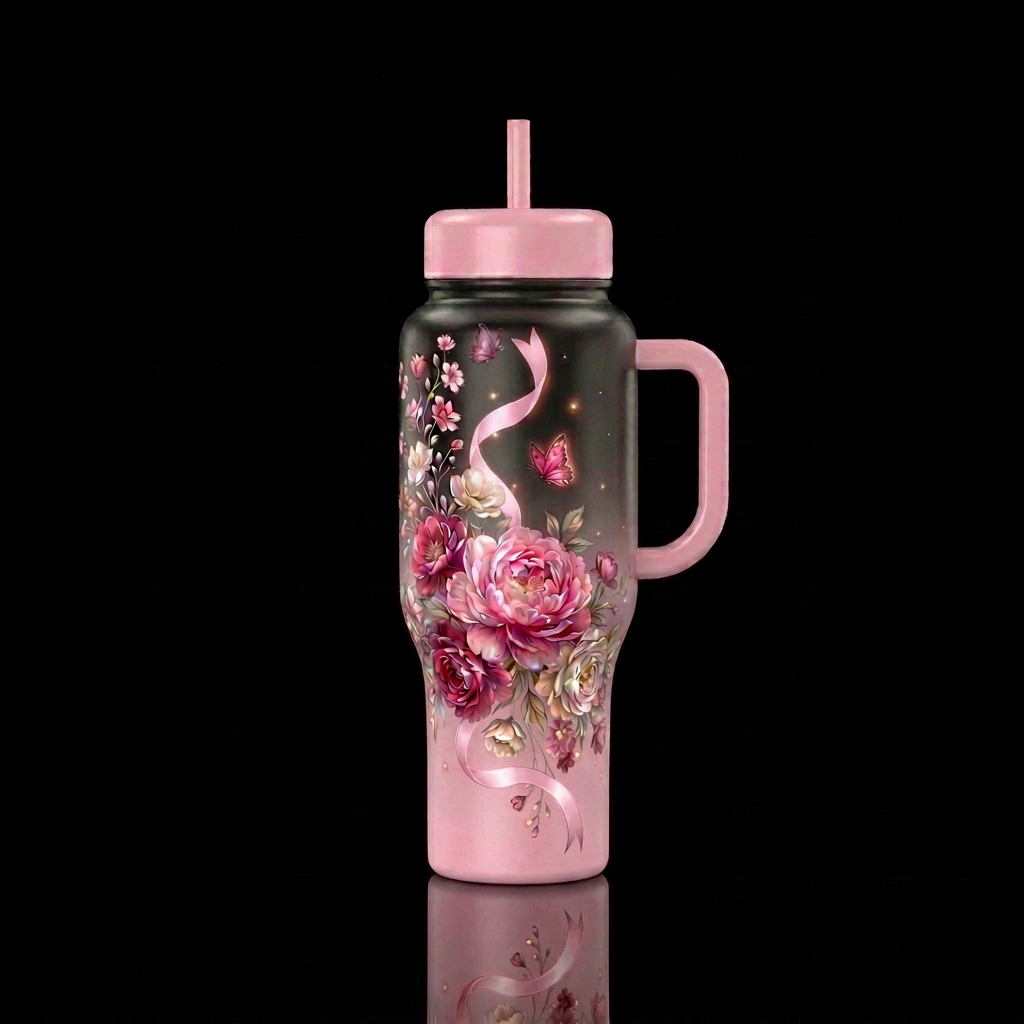 Change only the color of the ribbon so that it mat... water bottle design