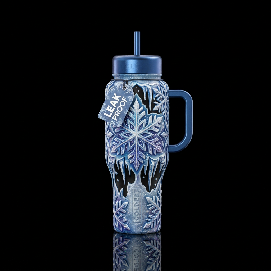 Midnight Frost water bottle design