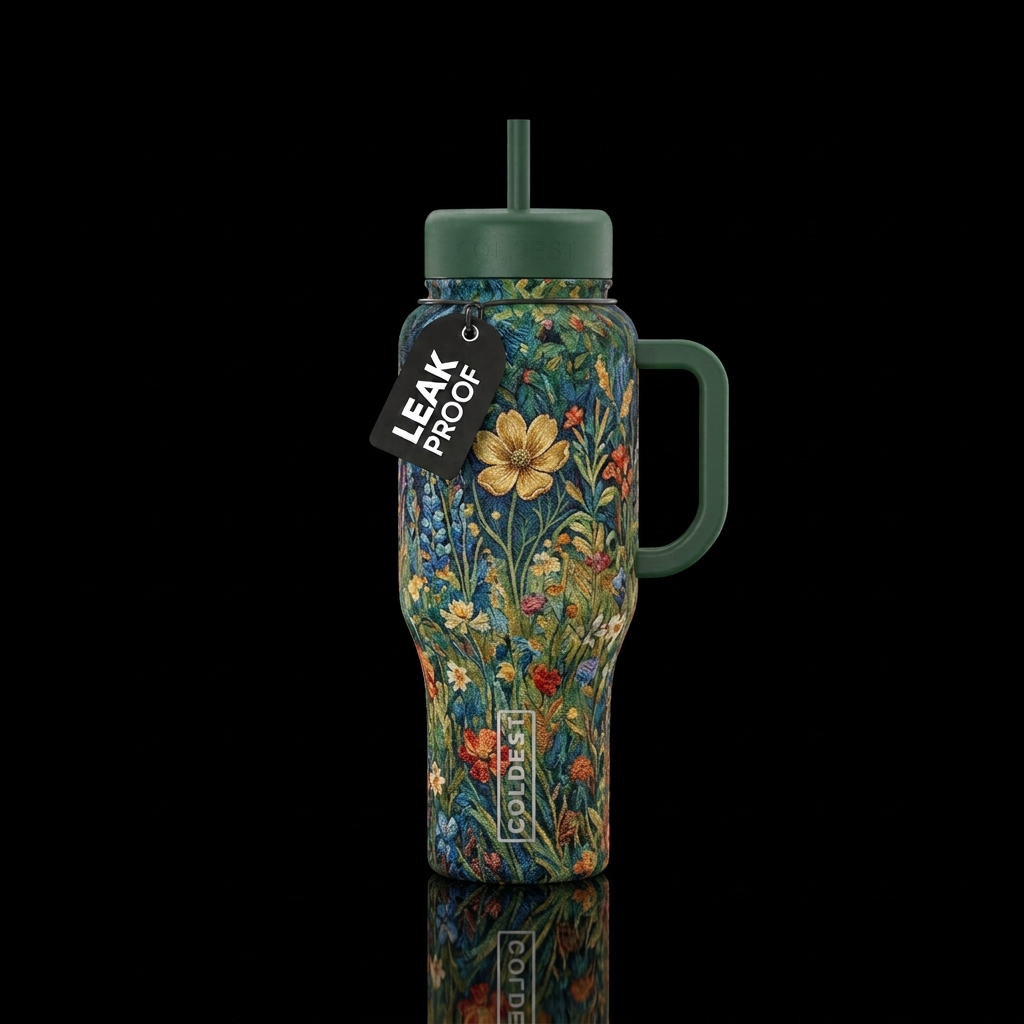 Preserve the woven brocade texture, existing color... water bottle design