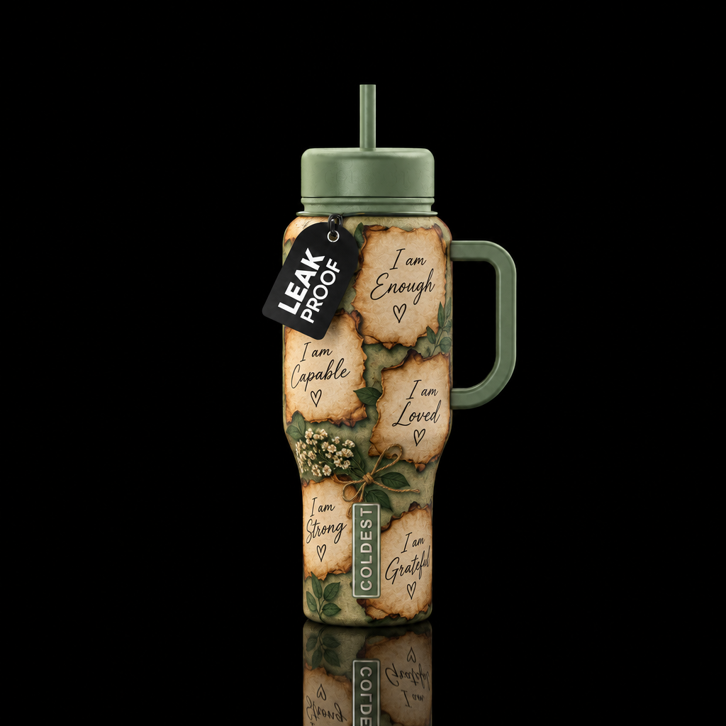 I AM water bottle design