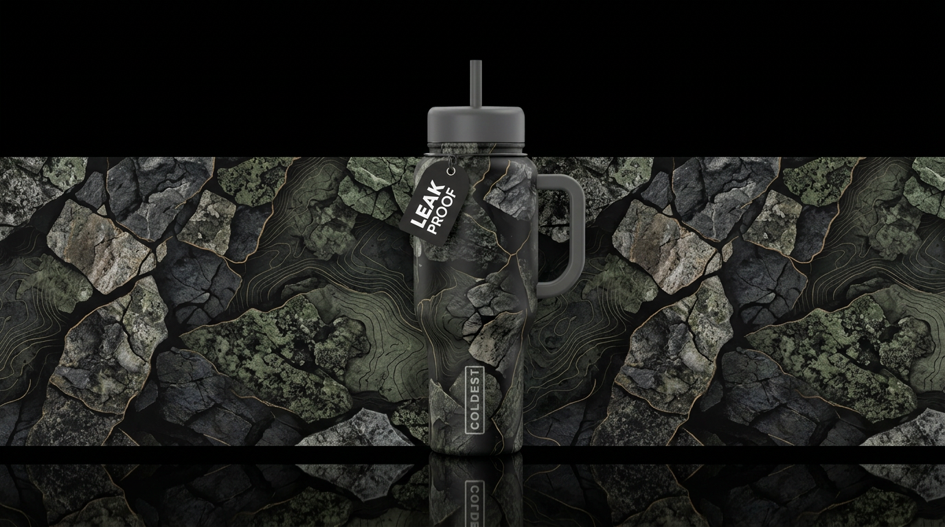 Terrain Veil water bottle design