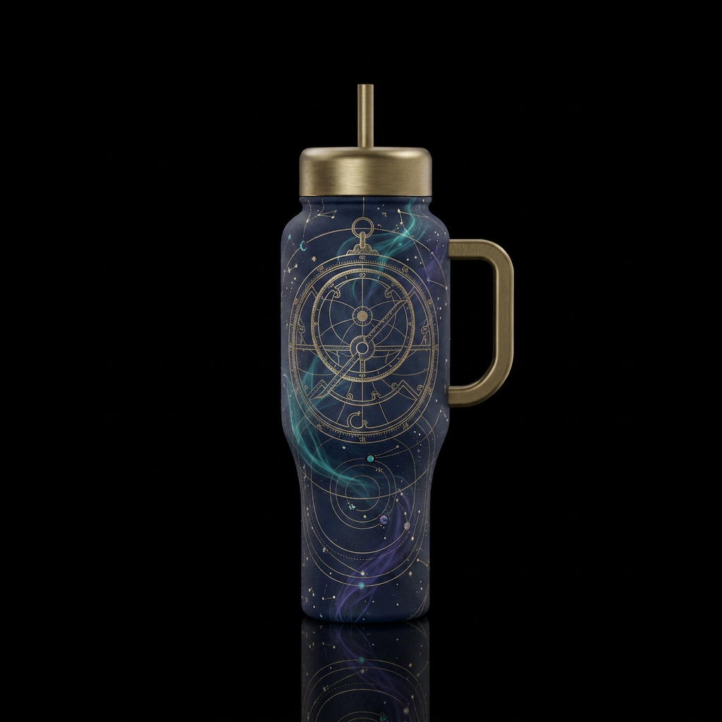 The Celestial Alchemist water bottle design