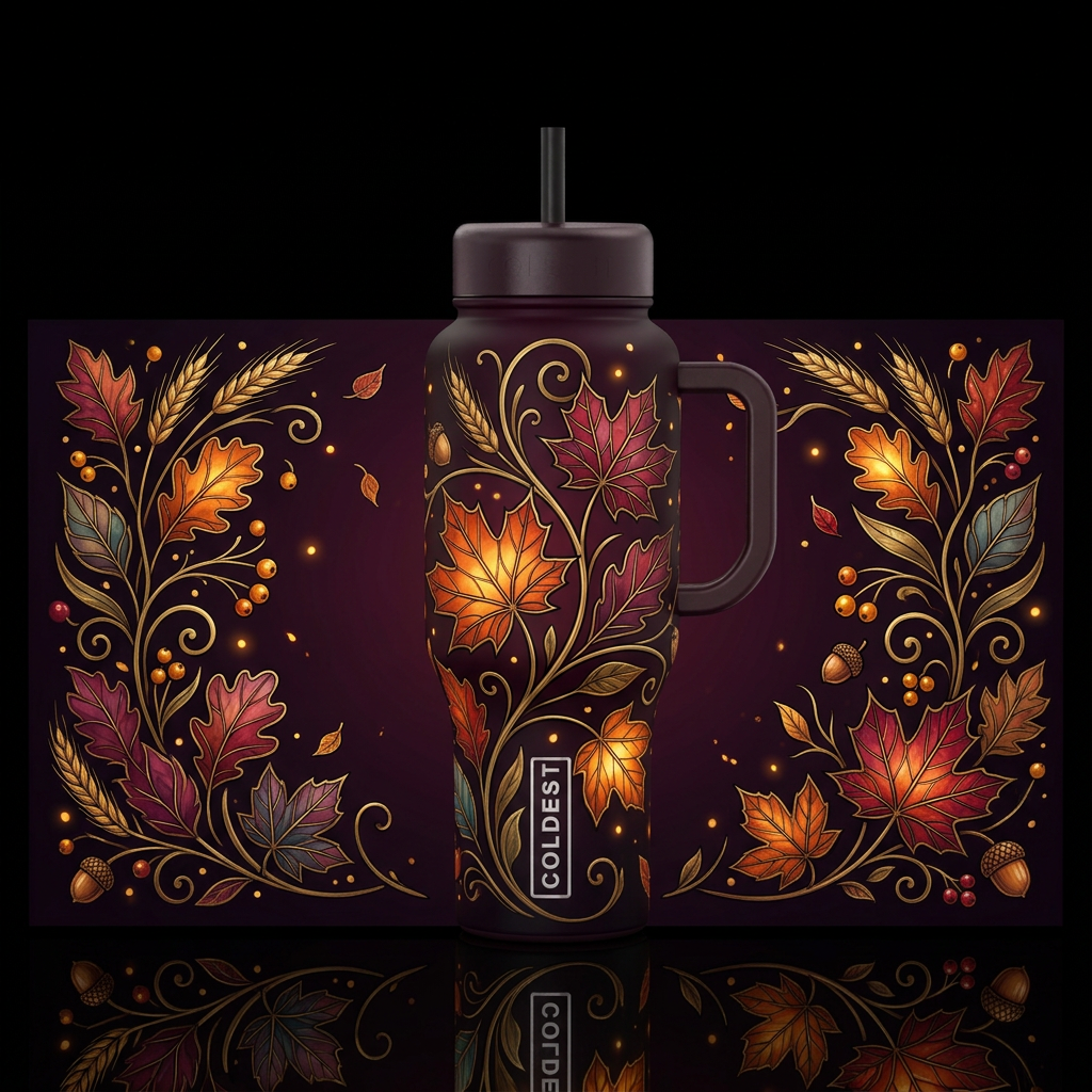 Ember Harvest water bottle design