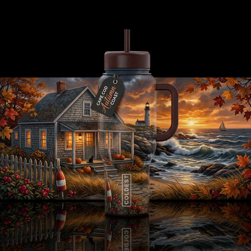 October on the Cape water bottle design