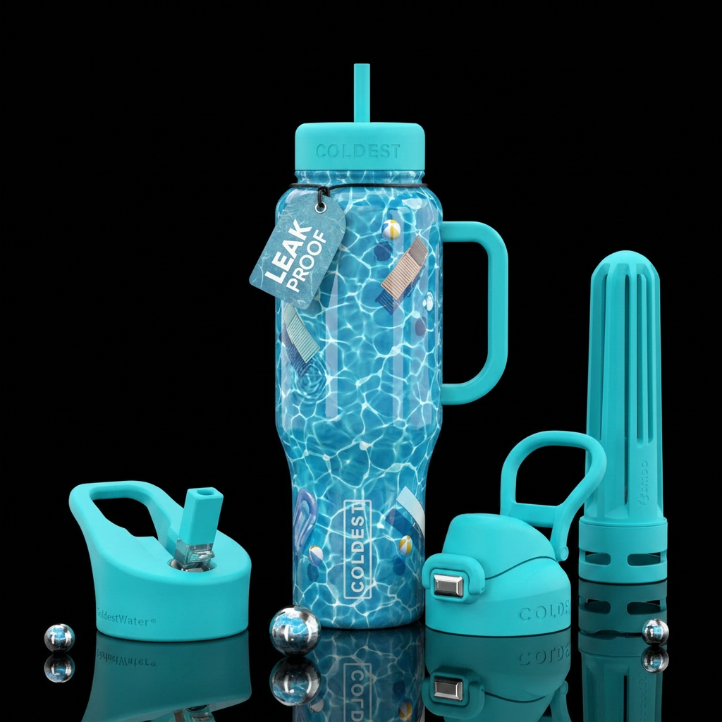 Pool water bottle design