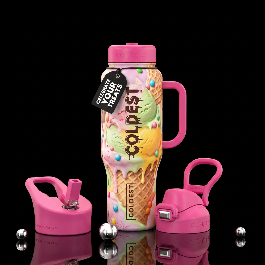 Ice cream water bottle design