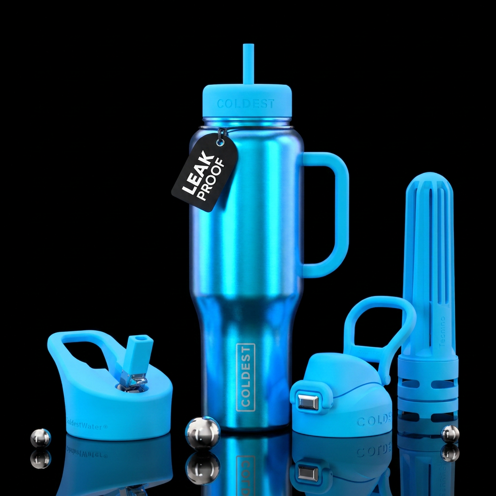 Glowing water bottle design