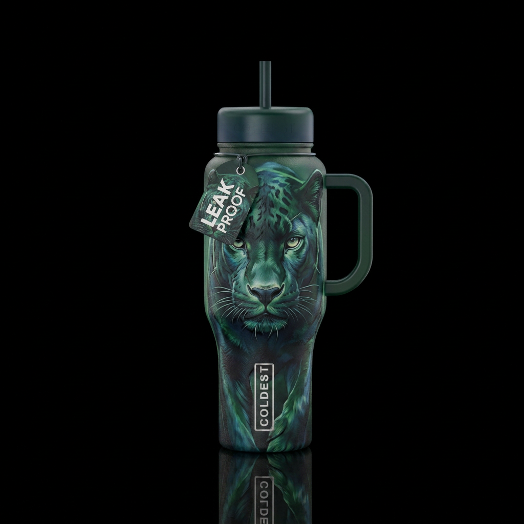 Panther water bottle design